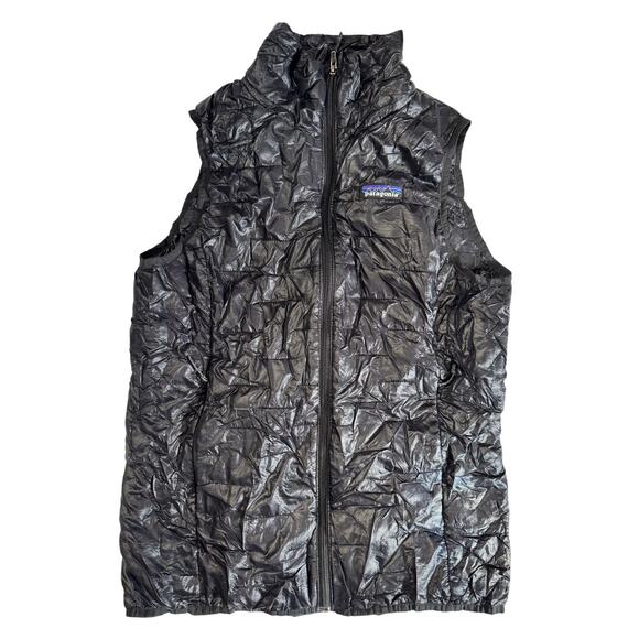 Patagonia Women's Micro Puff Vest Shiny Black Size S - Picture 1 of 7